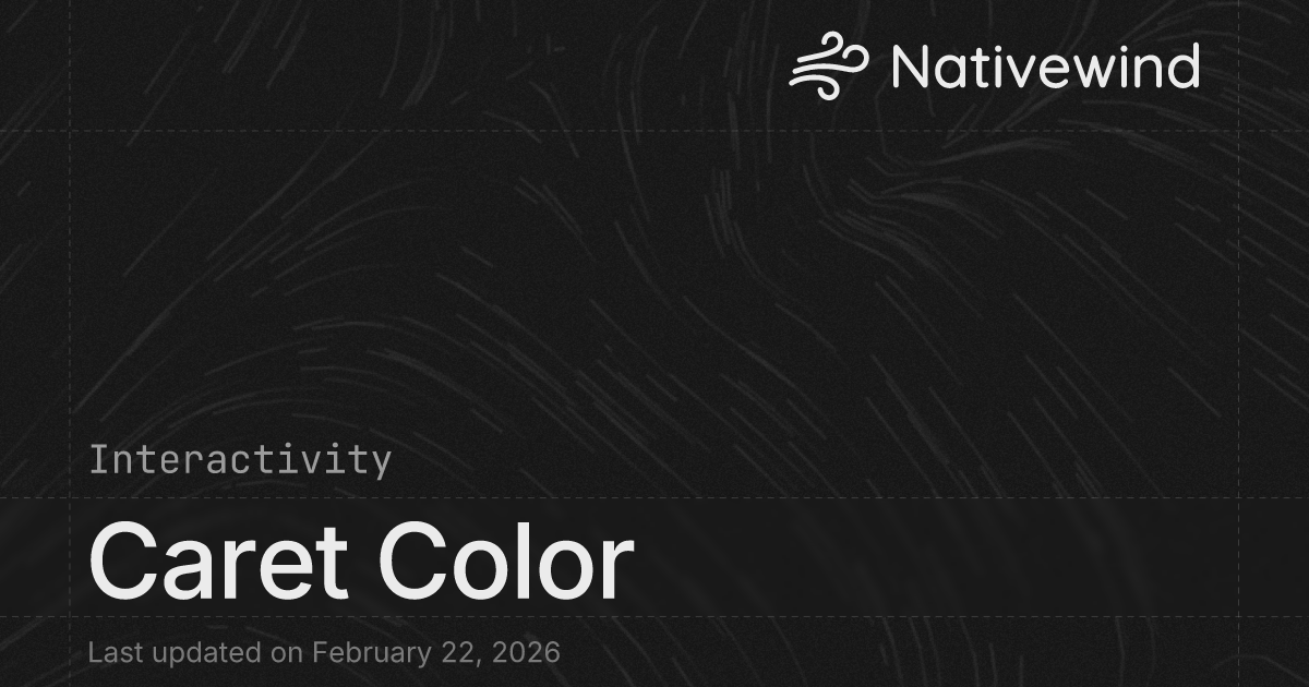 Caret Color