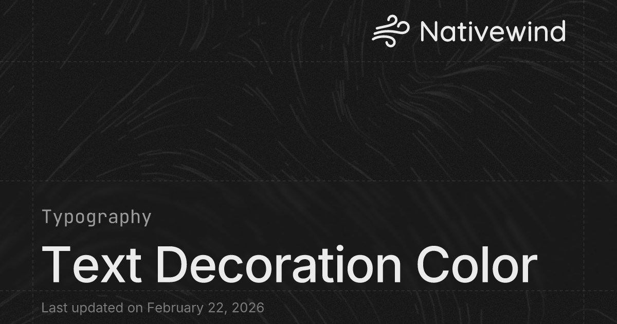 Text Decoration Color