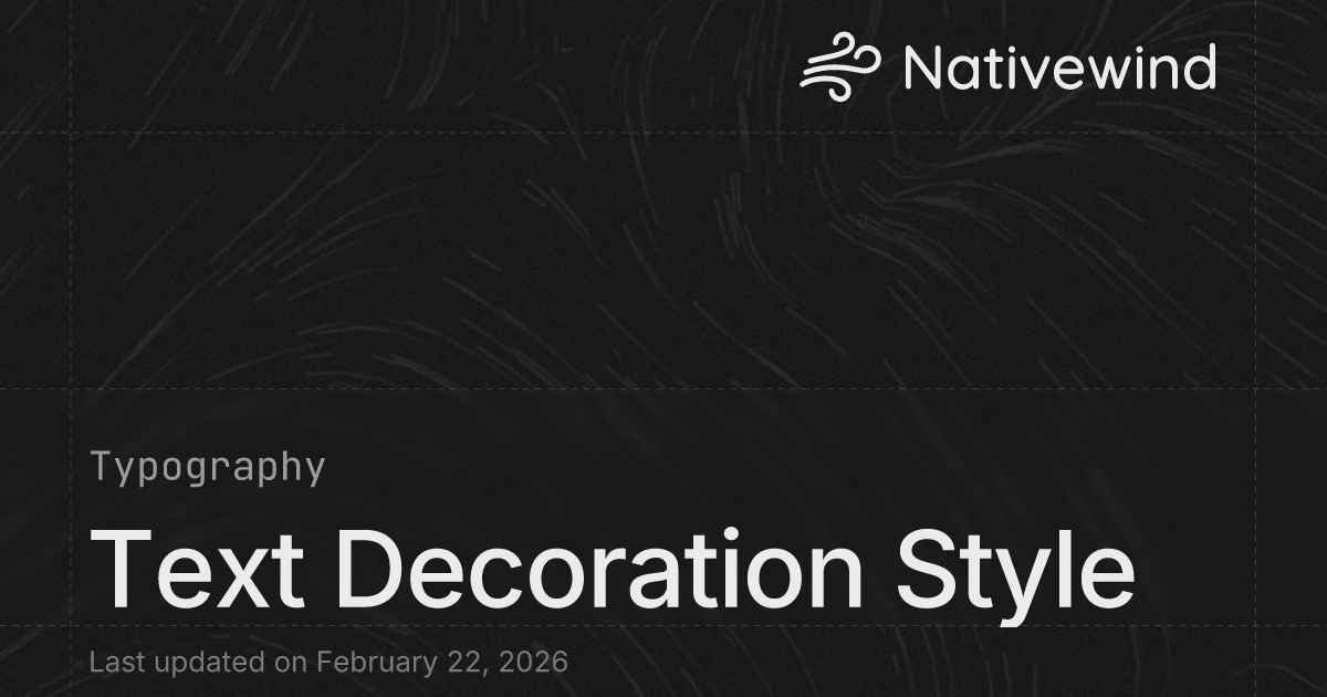 Text Decoration Style