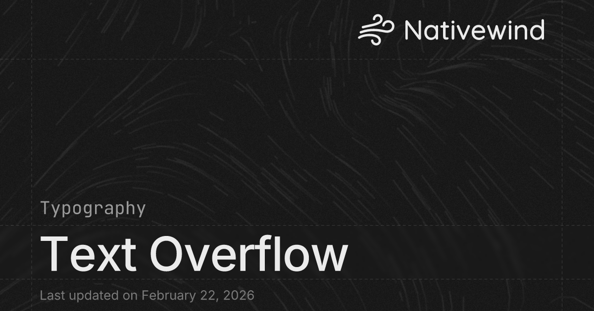 Text Overflow