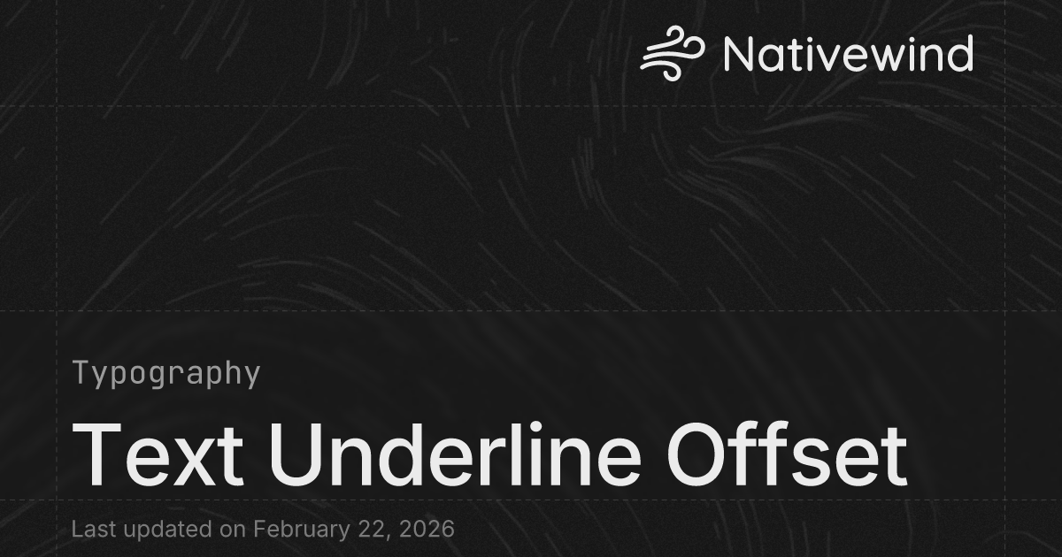 Text Underline Offset