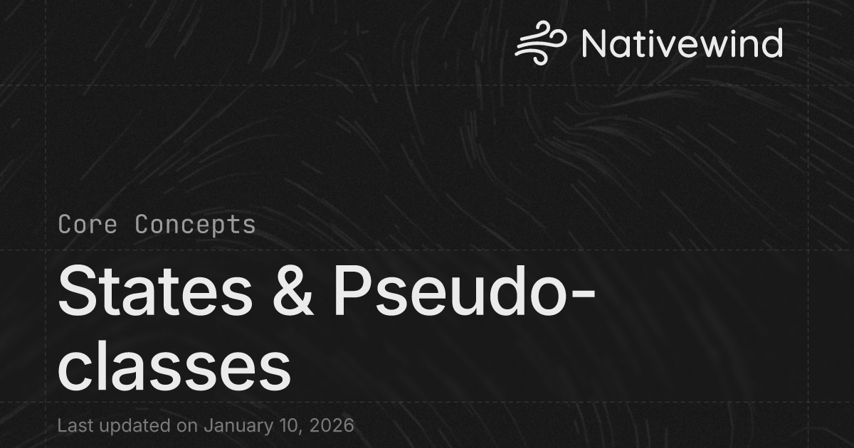 States & Pseudo-classes