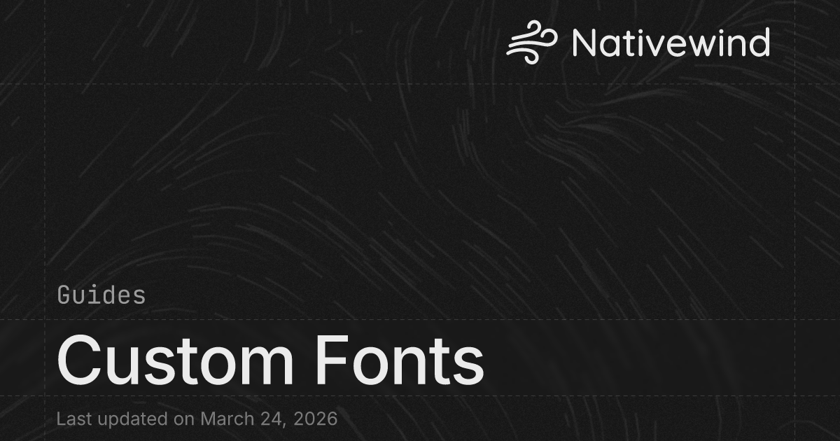 Custom Fonts